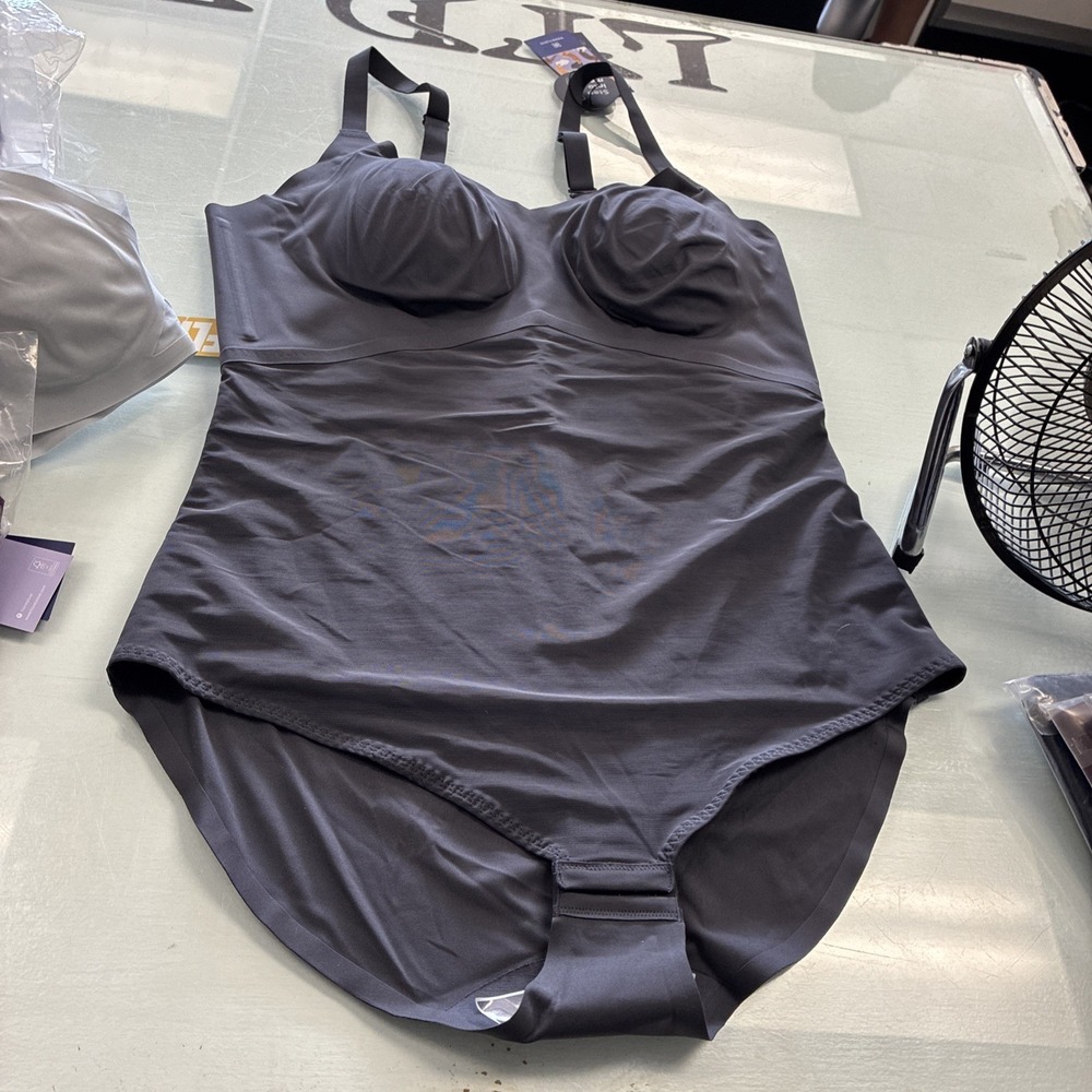 Women's Honeylove LiftWear Tank Bodysuit Size 3X Shade Vamp Grey NWT New